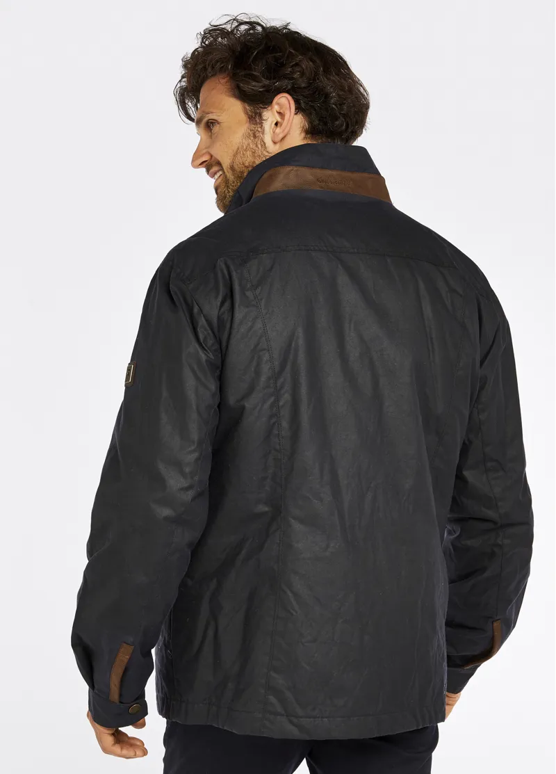 Dubarry Mens Carrickfergus Waxed Jacket Navy-3